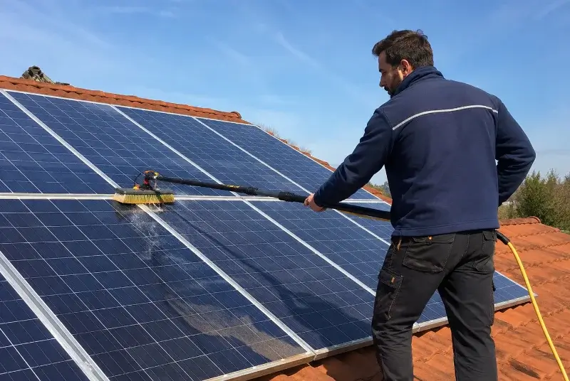 Nettoyage et entretien de panneaux solaires à Locmaria